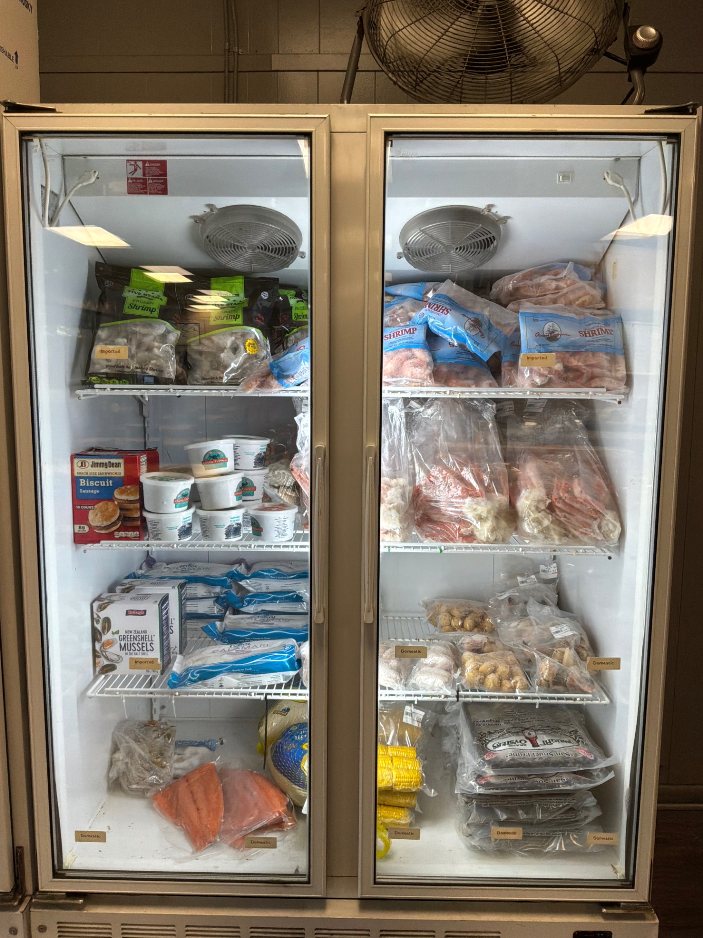 Seafood display cases